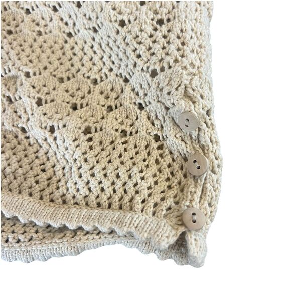 NWT House of Harlow 1960 revolve Women Medium Crochet Knit Crop Top boho beach - Picture 2 of 5